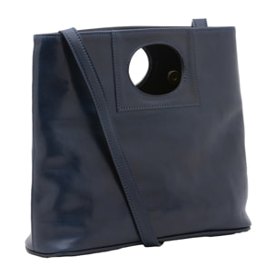 Borsa a tracolla da donna - Modello False - Vera pelle - 28.0 x 33.0 x 10.0 cm