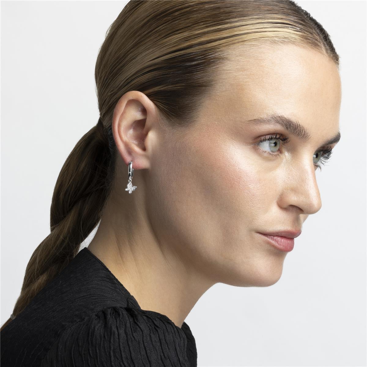 Pendientes Lux by Lux acabadoss en rodio