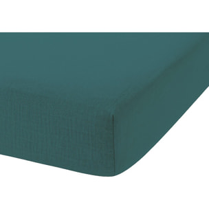 Drap Housse - Bonnet:30cm - 100% gaze De Coton Canard