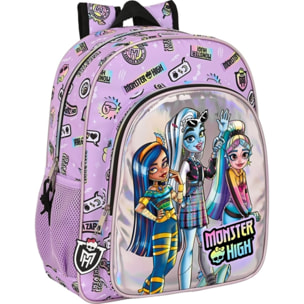 Mochila junior adapt.carro monster high "best boos"