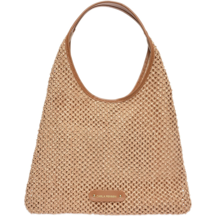 Borsa da mare Carla Ferreri Cammello