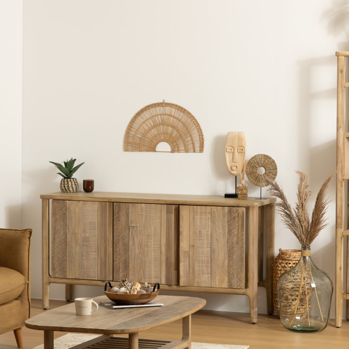 Déco murale "Arc" - roseau - 60x35 cm