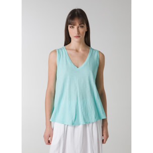 DEHA - Canottiera FLOWING TANK TOP in cotone per donna