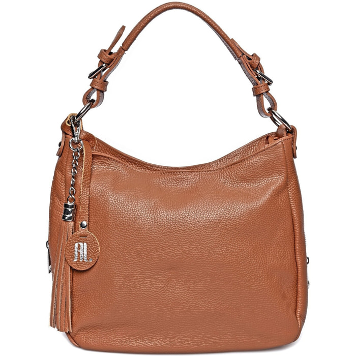 Borsa a mano Anna Luchini Cammello