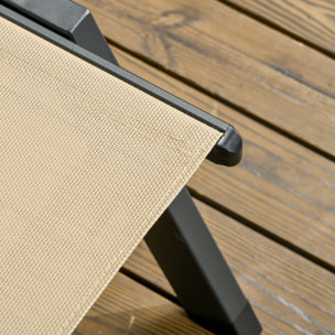 Bain de soleil – Dossier multipositions – Roulettes intégrées