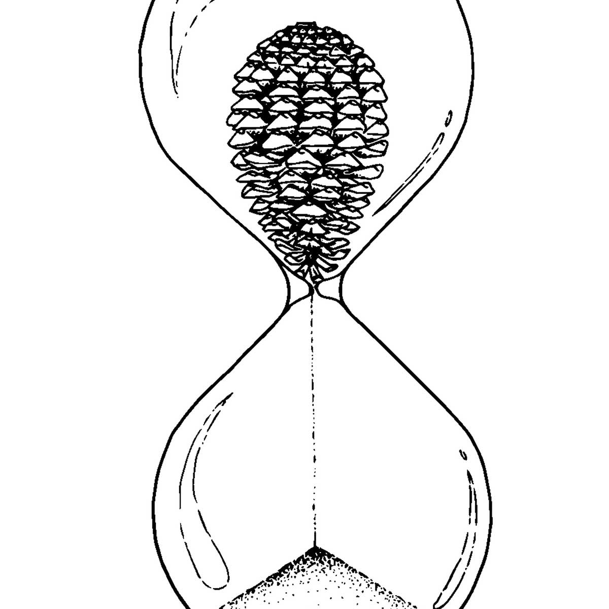 Poster sablier landais Affiche seule