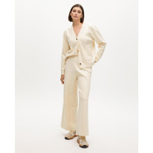 Pantaloni in maglia con paillettes laterali