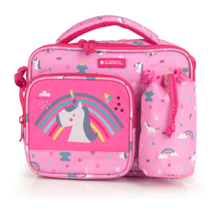 Porta alimentos térmico Gabol RAINBOW sin BPA y resistente al agua