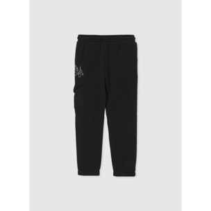 Pantalone cargo con scritte