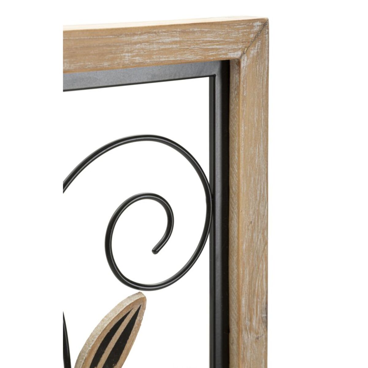 PANNELLO IN FERRO E LEGNO KOMAN -B- CM 26X2,5X60