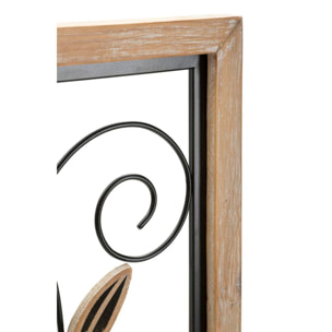 PANNELLO IN FERRO E LEGNO KOMAN -B- CM 26X2,5X60