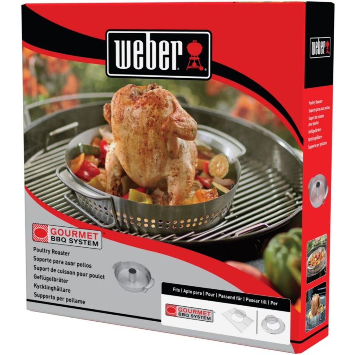 Support barbecue WEBER pour poulet Gourmet BBQ System