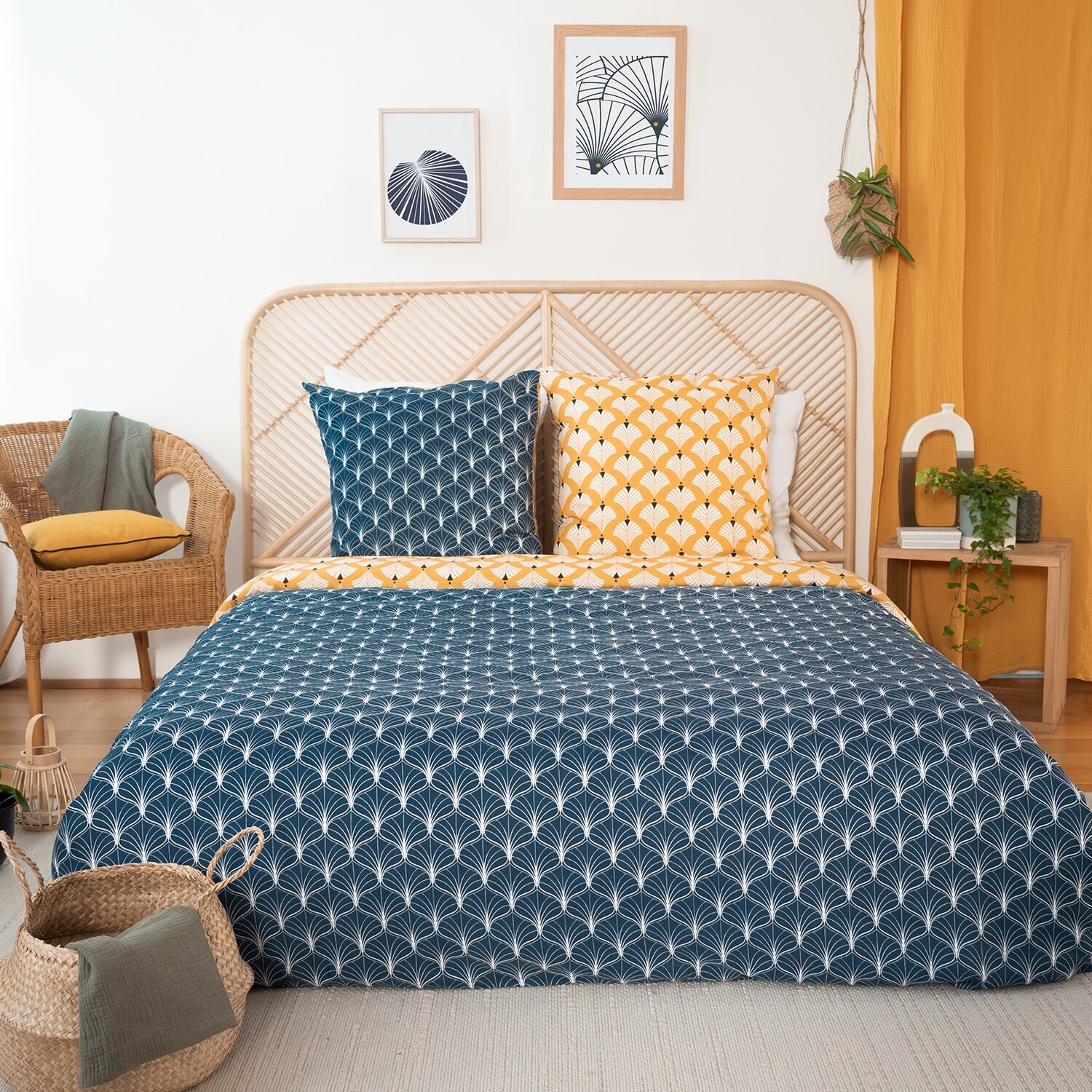 Parure housse de couette 3pcs 100% microfibre 72gsm pania