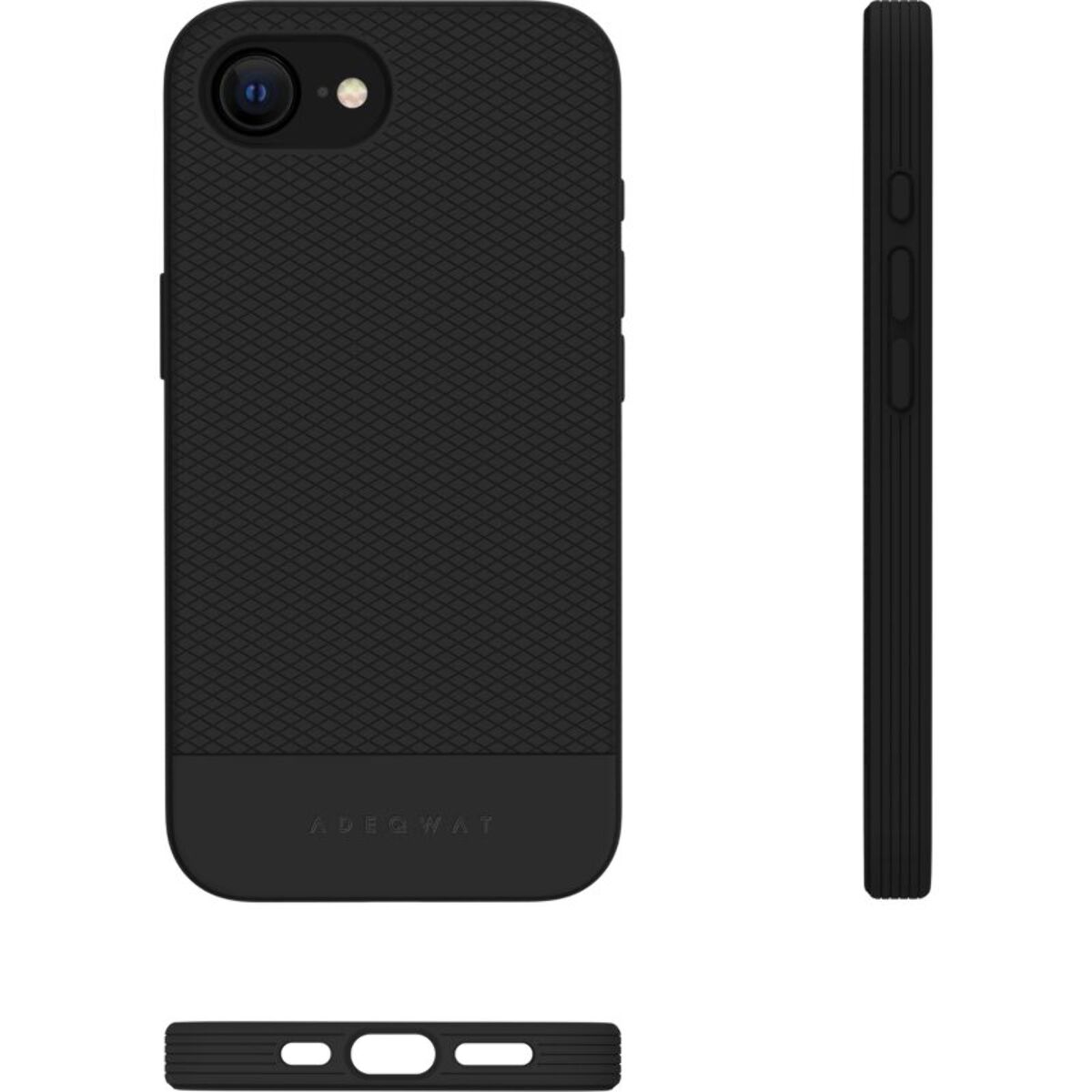 Coque ADEQWAT magnétique soft noir iPhone 16E + 17E