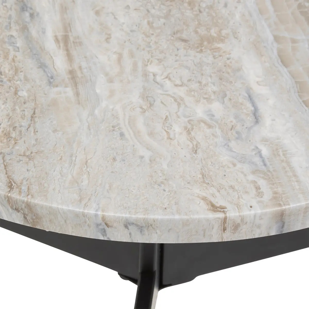 Table d'appoint Tusco noir 35x35cm