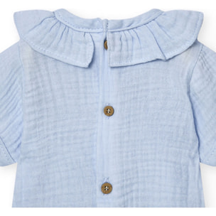 Body bebé manga corta cuello bambula