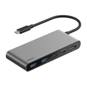 Hub BELKIN 7 en 1 multiport 100W Gris