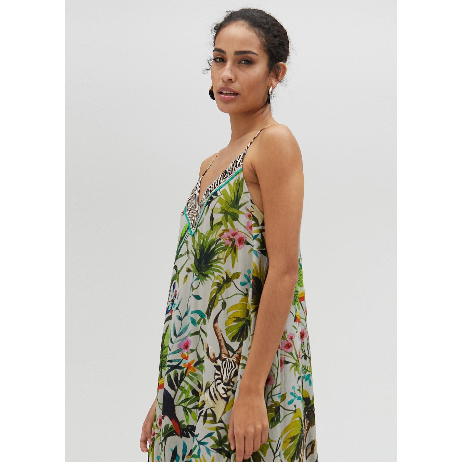 Vestito lungo con stampa