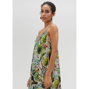 Vestito lungo con stampa