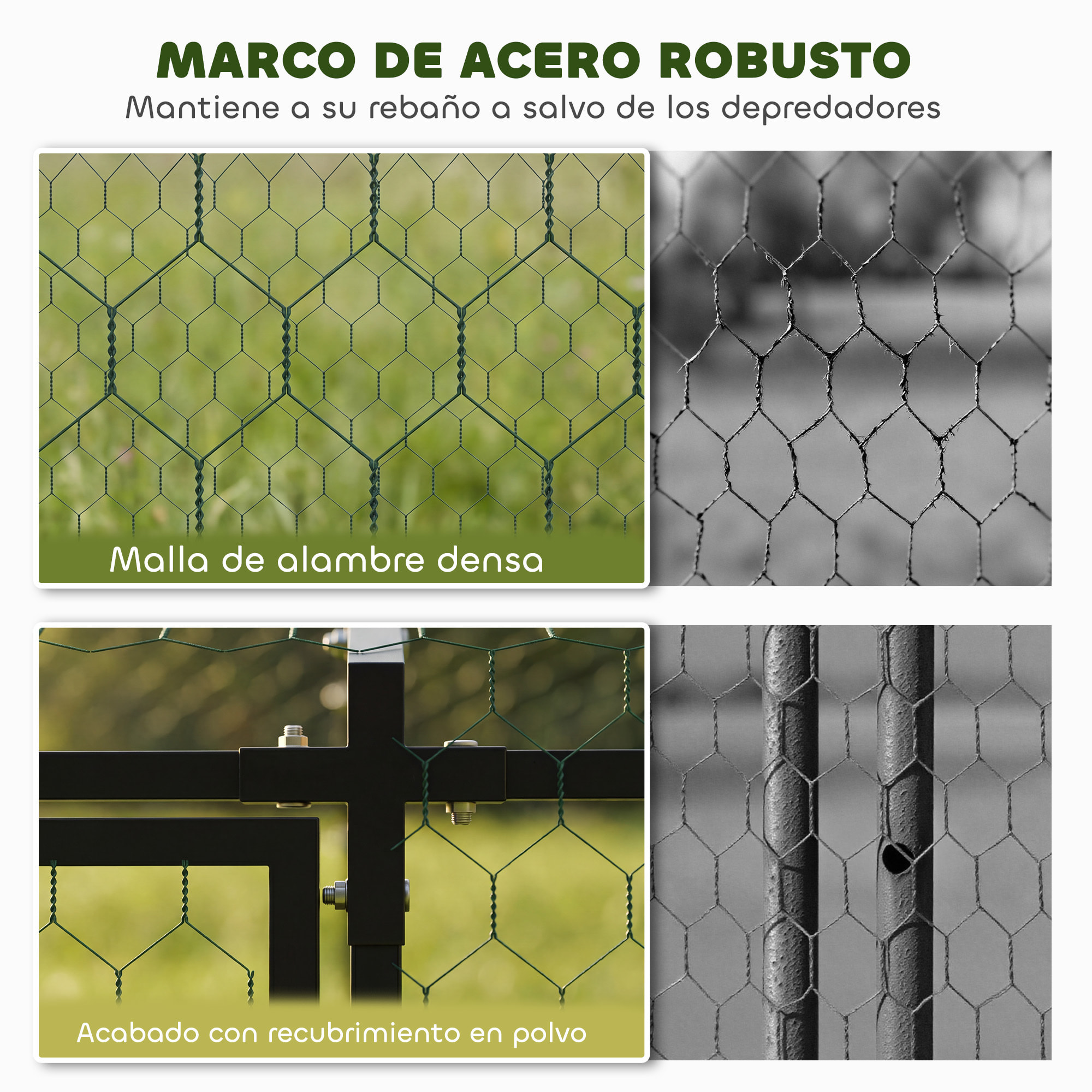 Gallinero para Exterior Grande, 3x1x1 m, Gallinero Metálico con Cubierta Tela Oxford, Anti-UV e Impermeable, 2 Puertas con Cerradura, Jaula para 3-5 Gallinas, Patos o Conejos, Negro