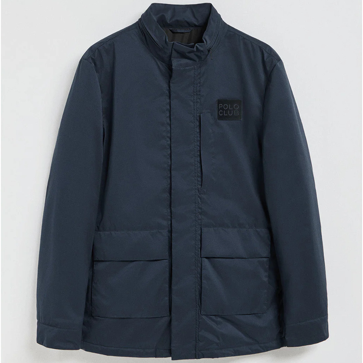 Parka ligera Chelsea color azul marino con parche logotipado