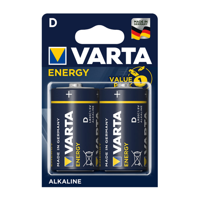 Varta - Piles ENERGY D (LR20) blister de 2