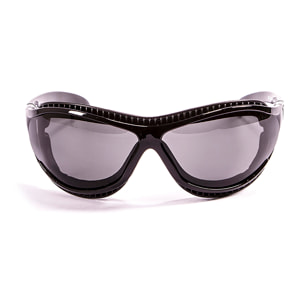 Gafas de deportes acuáticos OCEAN TIERRA DE FUEGO - Negro brillante / Ahumada