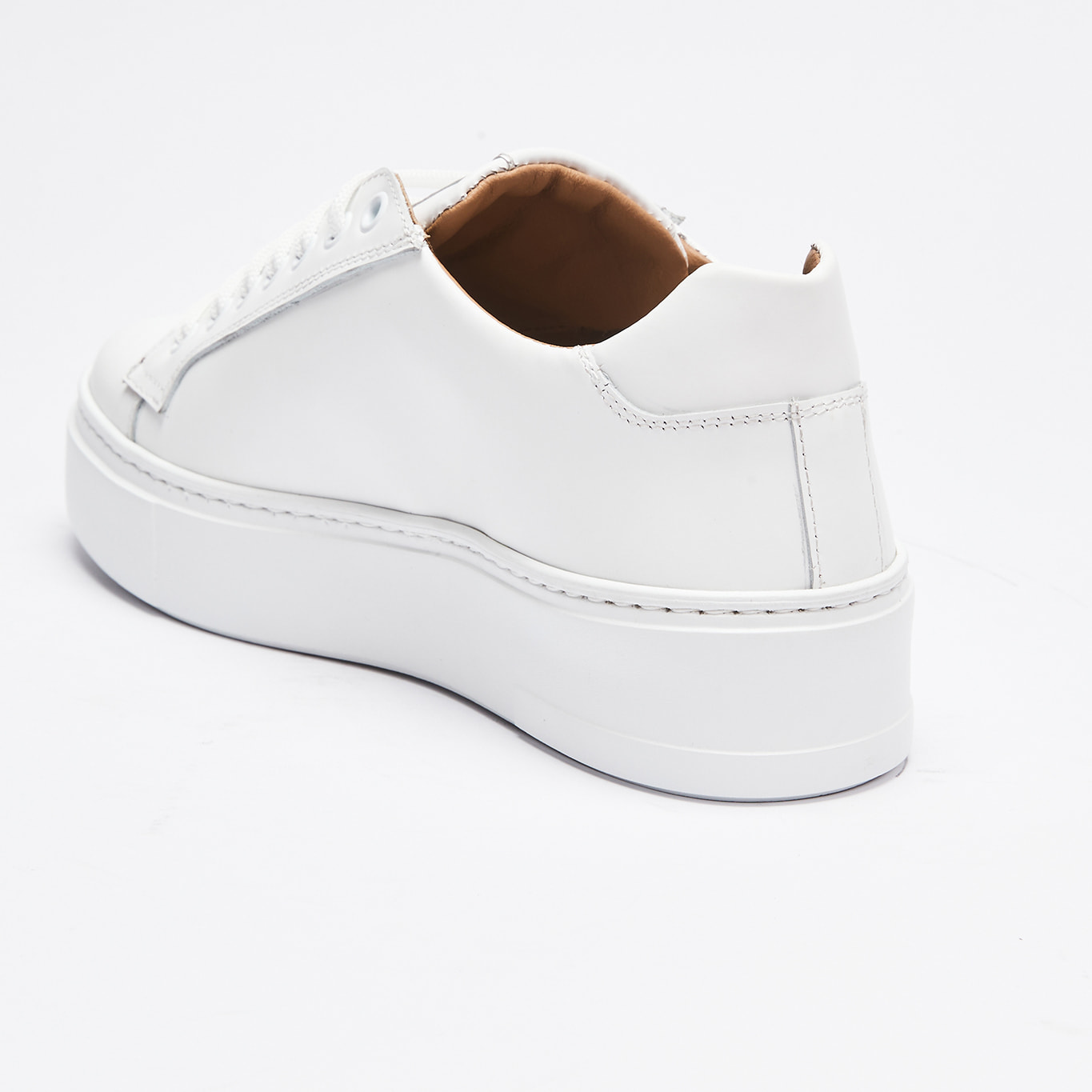 Classic Lace-up Sneaker British Passport Bianco