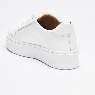 Classic Lace-up Sneaker British Passport Bianco