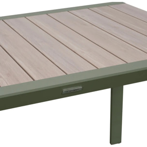 Table de jardin 4 places Evasion beige lin/laurier