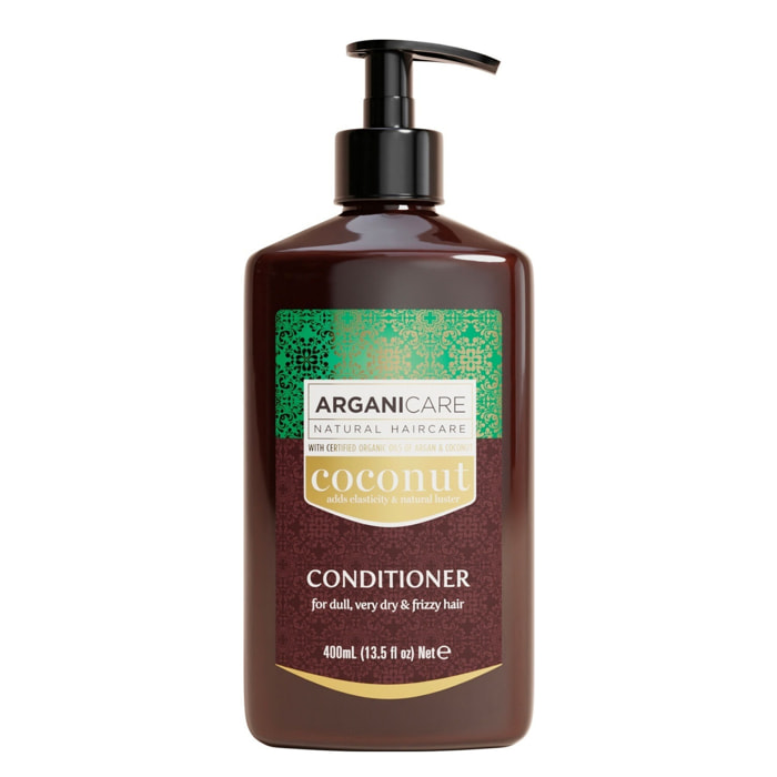 Huile de Coco - Après-Shampooing Ultra-Nourrissant - Cheveux Ternes, Très Secs & Frisés 400 ml