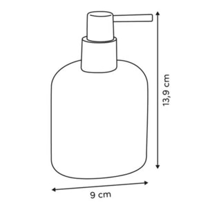 Distributeur de savon Oleya beige 290 ml