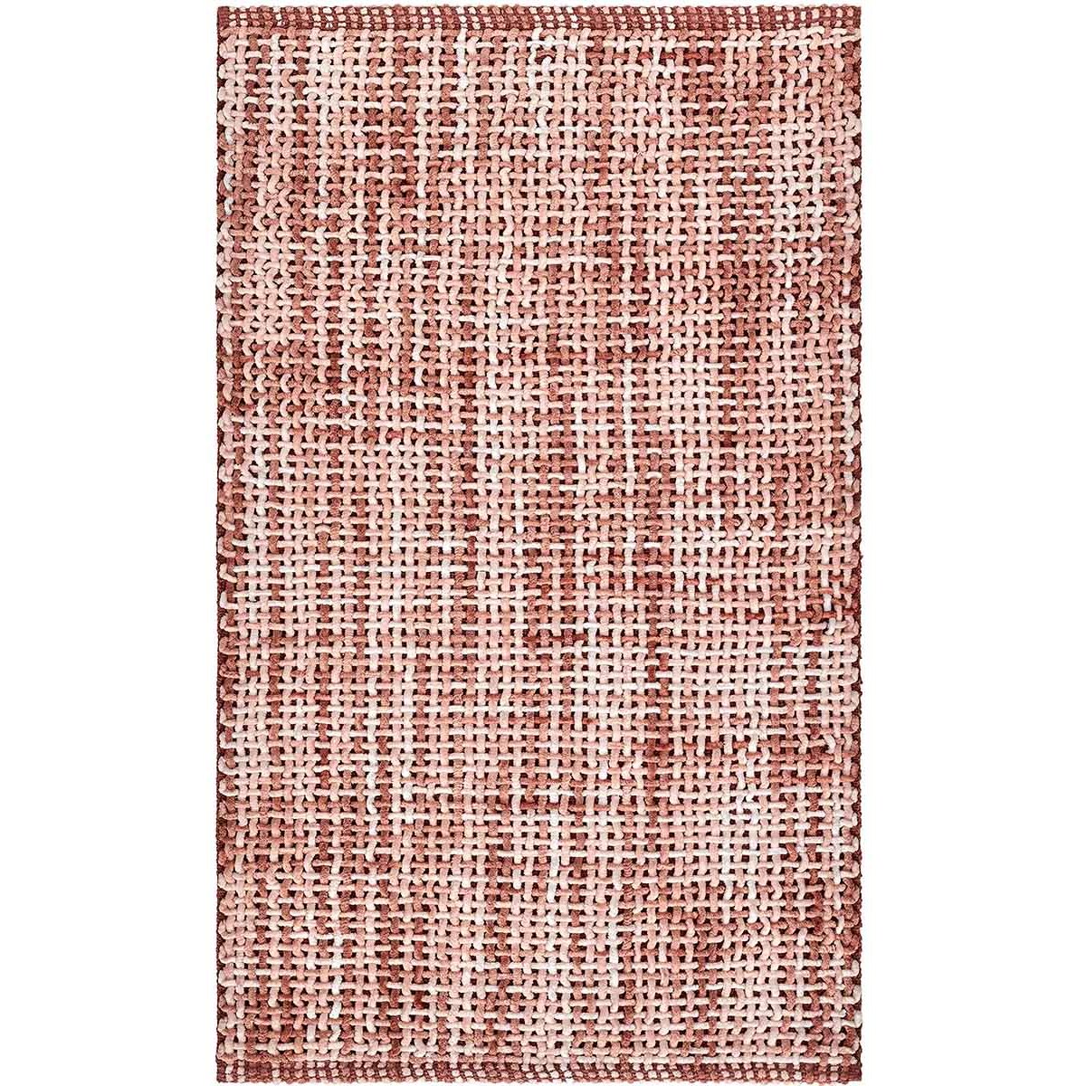 Tappeto bagno CRAZY ROSA in microfibra misto cotone, morbido antiscivolo lavabile in lavatrice, tappetino lavabo sanitari bagno