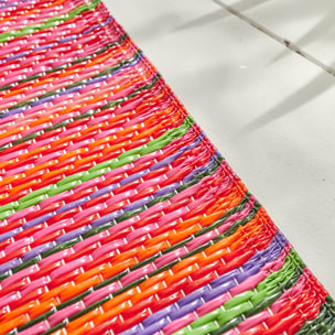 CAPRI - Tapis d'extérieur à motif rayure dégradée - Violet