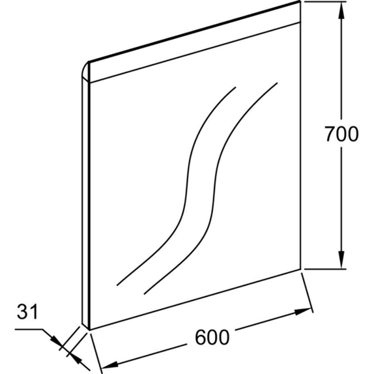 Miroir LED sans contact JACOB DELAFON