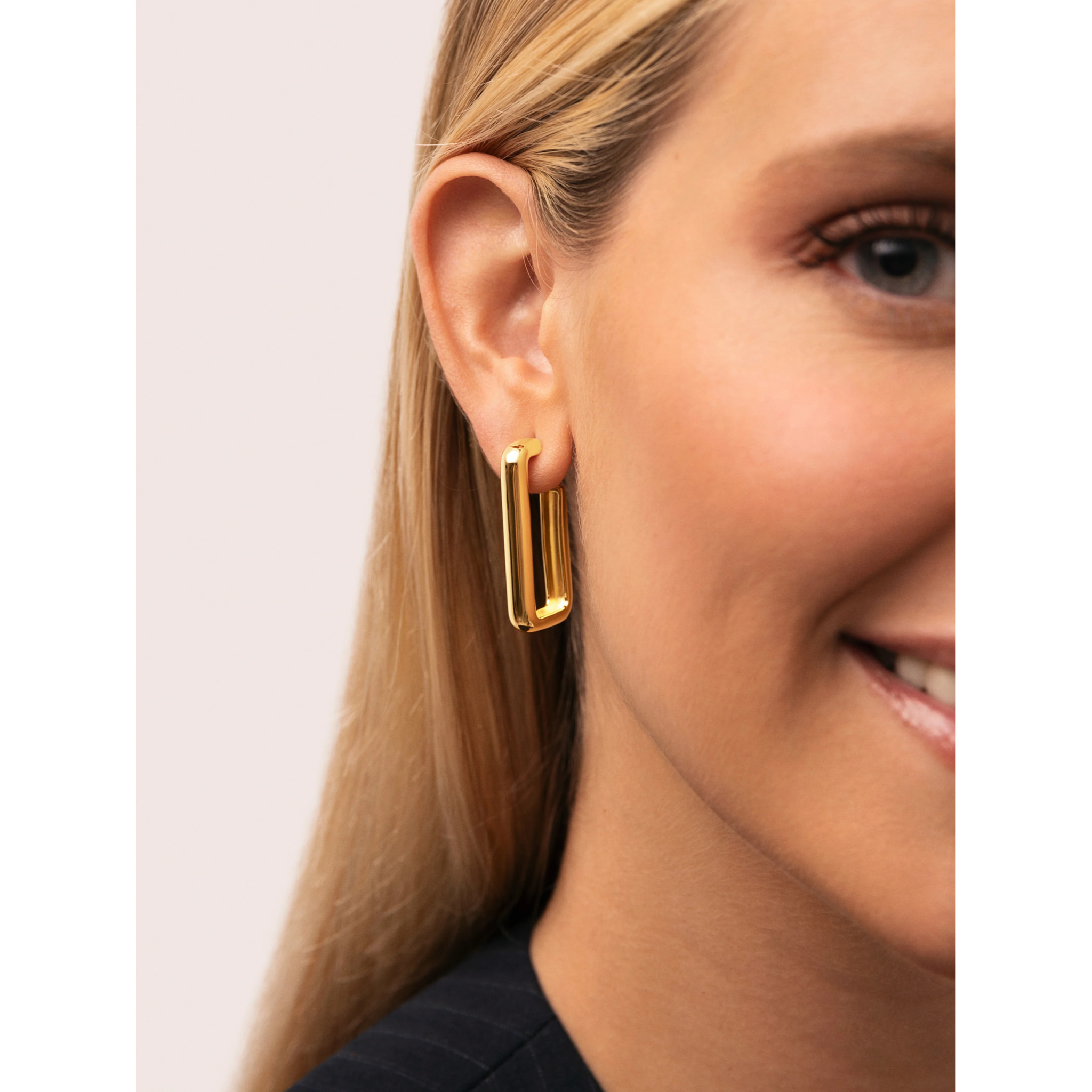 Pendientes Single Pipe Baño Oro