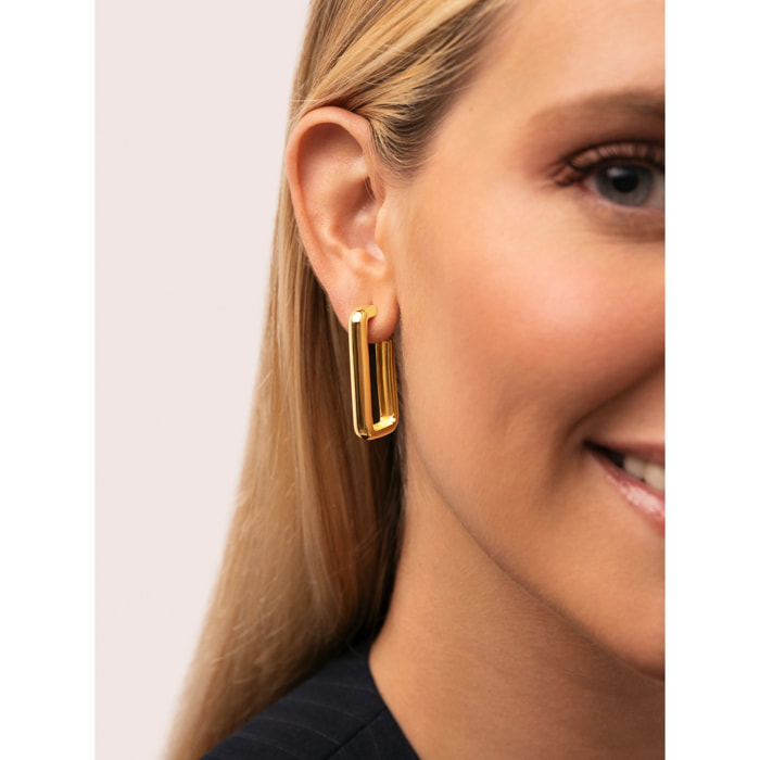 Pendientes Single Pipe Baño Oro