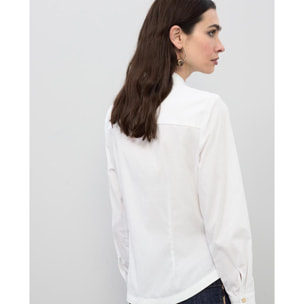 Camicia in popeline con borchie