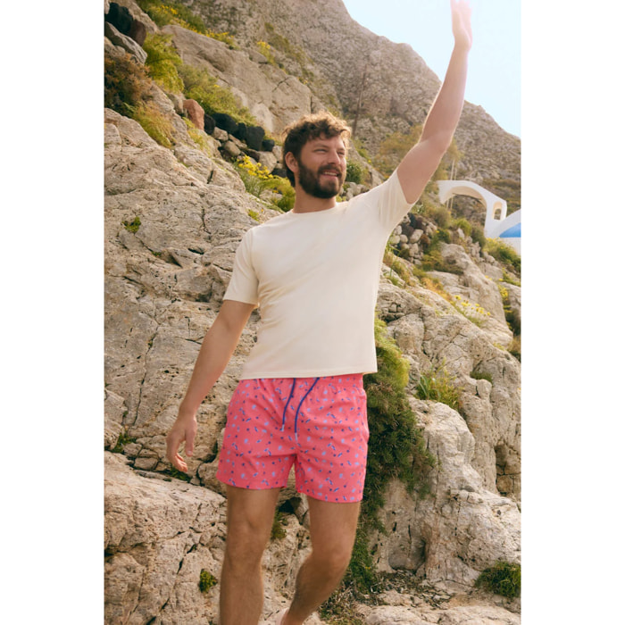 T-shirt a maniche corte Beige