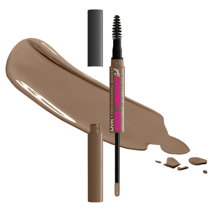 NYX Professional Makeup Zero To Brow Gel Gel sourcils Ash Blonde