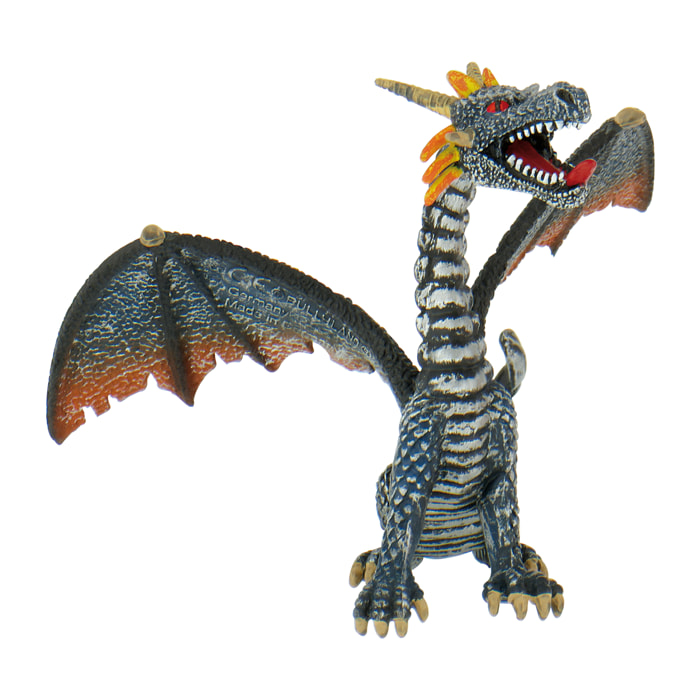 Fantasy/Drago Seduto Blu/Argento