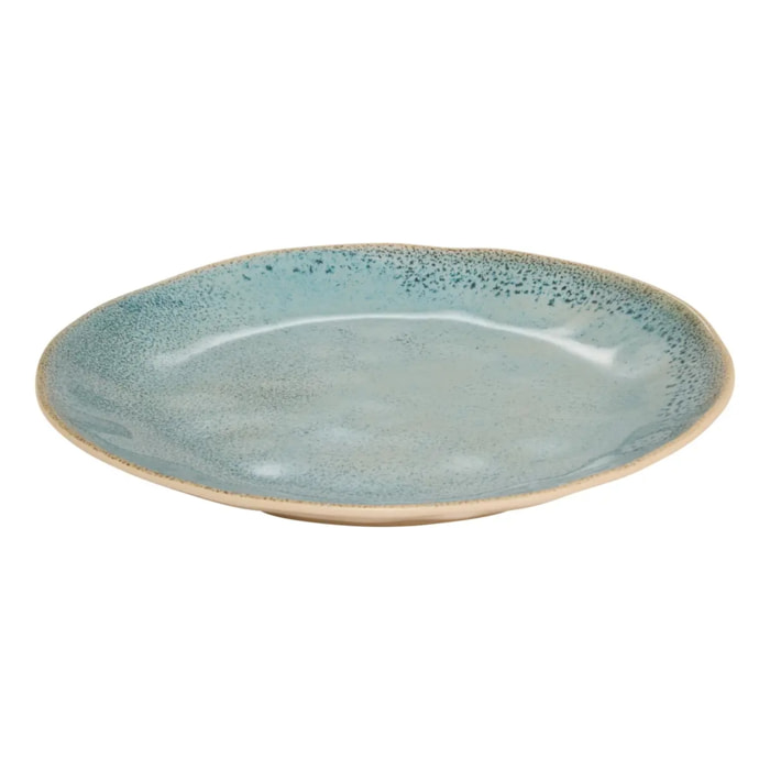 Assiette plate Pia D28cm bleu