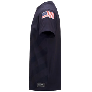 T-Shirts & Top Kappa Uomo Donna Ayba2 Flag Us Blu