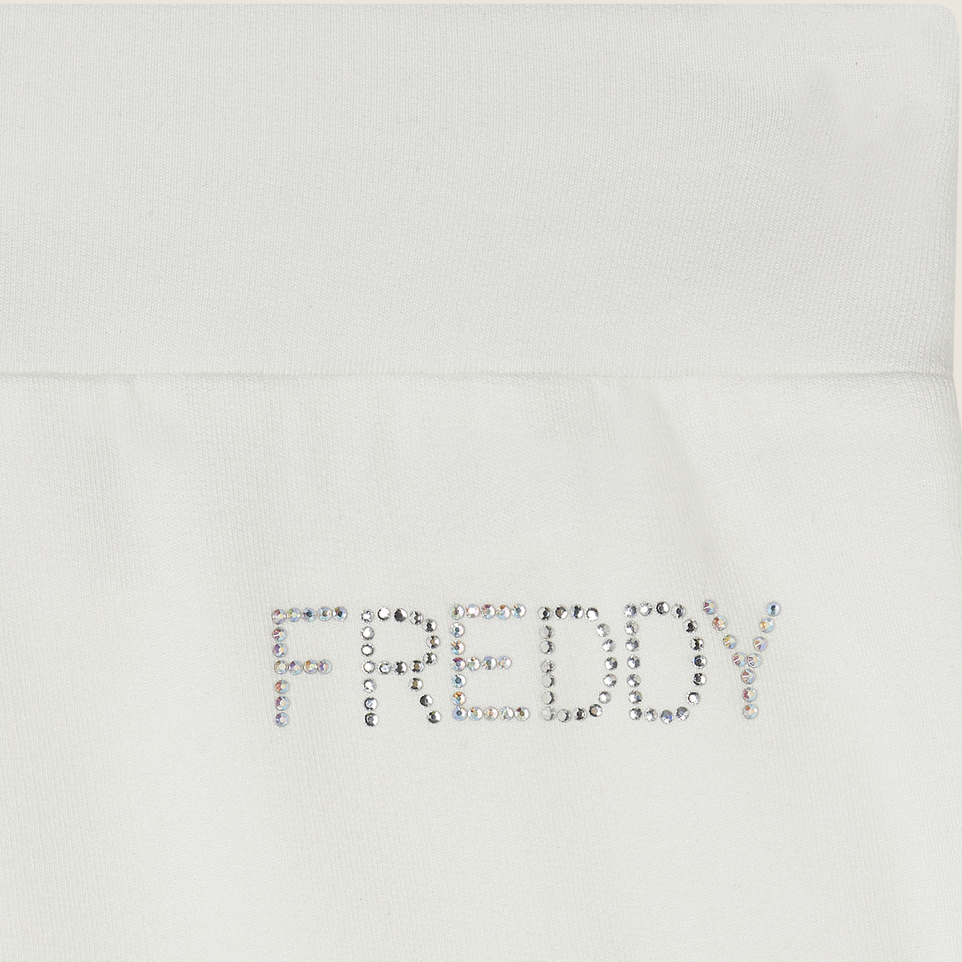 Pantaloni 7/8 con Risvolto e Strass