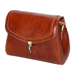 Borsa a tracolla Faye da donna In Vera pelle Made in Italy 18x13x5 cm