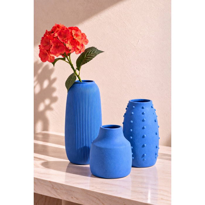 J-Line Vase Ruby - grès - bleu