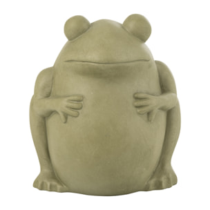 J-Line cache-pot Frog - céramique - vert - large - Ø 27 cm