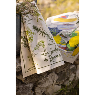 Torchon les herbes de Provence