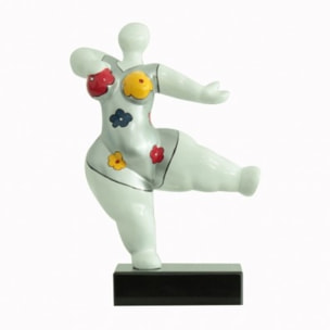 Statuette femme danseuse fleurie H33cm - WOMEN DANCE