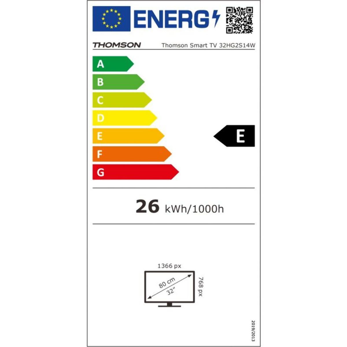 TV LED THOMSON 32HG2S14W 2024